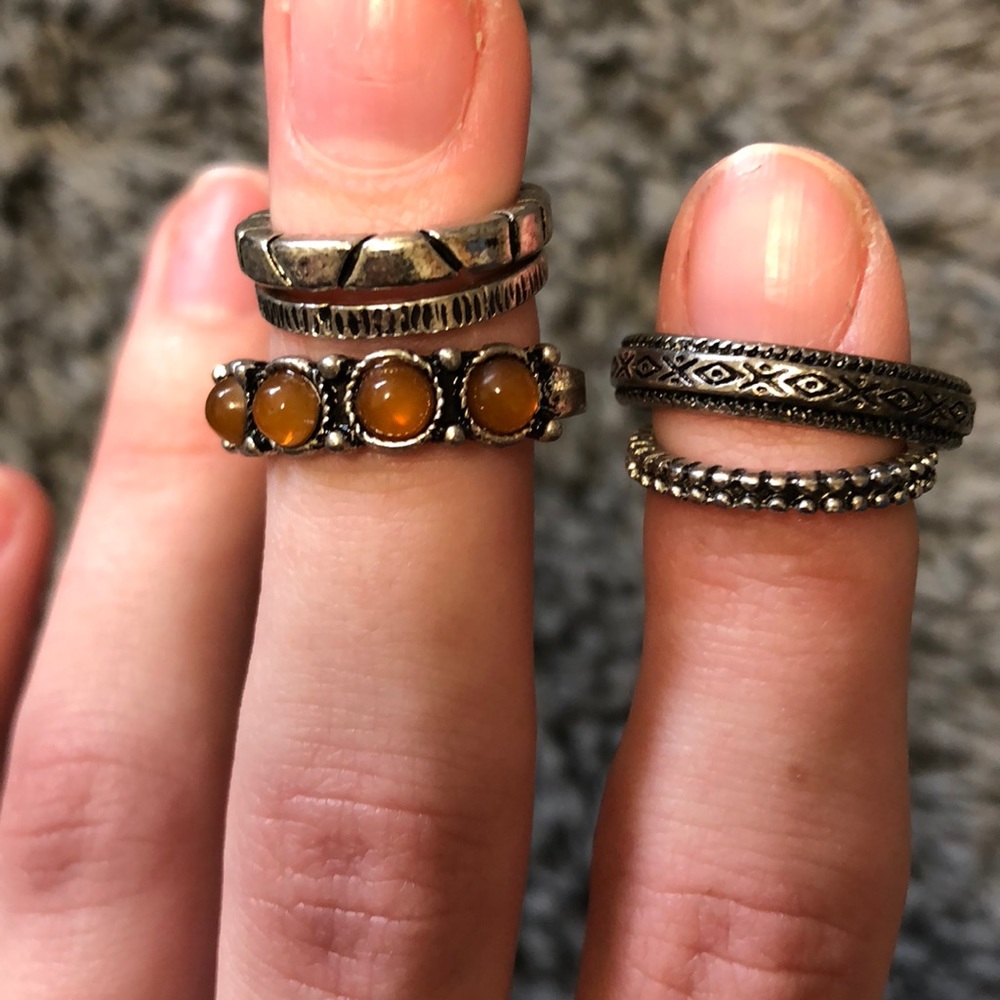 Set of rings- midi and regular